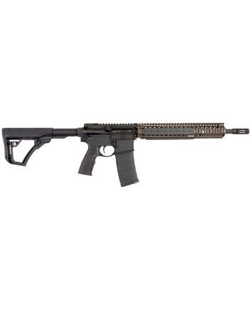Daniel Defense 0208806027055 DDM4 M4A1 *CA Compliant 5.56x45mm NATO 14" 10+1 Black Hard Coat Anodized 6 Position w/SoftTouch Overmolding Stock with Flat Dark Earth Handguard