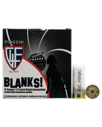 Fiocchi 12BLANK Shotgun Blank 25 Per Box/10 Case