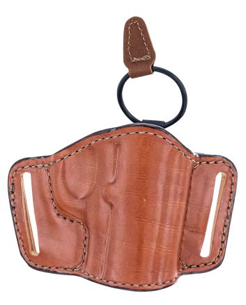 Bianchi 19254 105 MinimalistOWB Size 13/15 Tan Leather Belt Slide Compatible w/ Glock 17/19/S&amp;W M&amp;P 2.0/Springfield TRP Operator Belt Up to 1.75" Wide Right Hand