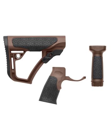 Daniel Defense 2810206145011 Collapsible Buttstock Pistol Grip/Vertical Foregrip AR-15 Mil Spec +