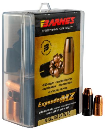 Barnes Bullets 30577 Expander MZ Muzzleloader 50 ExpanderMZ Hollow Point 250gr 24rd/Box