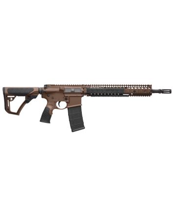 Daniel Defense 0208815126011 DDM4 M4A1 5.56x45mm NATO 30+1 14.50" Barrel w/Flash Suppressor, Mil-Spec Brown Cerakote, 6 Position Stock w/SoftTouch Overmolding