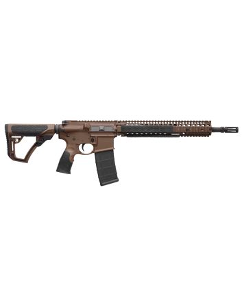 Daniel Defense 0208815126055 DDM4 M4A1 *CA Compliant 5.56x45mm NATO 14.50" 10+1 Mil-Spec Brown Cerakote 6 Position w/SoftTouch Overmolding Stock