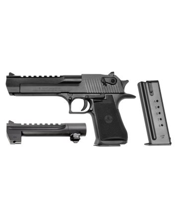 Magnum Research DE50WB6 Desert Eagle Mark XIX Conversion Combo 44 Rem Mag, 50 AE 6" 7+1, 8+1 Black Carbon Steel Frame &amp; Slide Black Rubber Grip