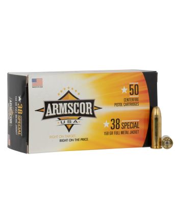 Armscor FAC3817N USA38Special 158gr Full Metal Jacket 50 Per Box/20 Case