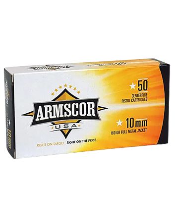Armscor FAC102N USA10mmAuto 180gr Full Metal Jacket 50 Per Box/20 Case