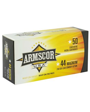Armscor FAC44M1N USA44Rem Mag 240gr Semi Wadcutter 50 Per Box/8 Case