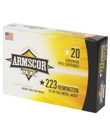 Armscor FAC2231N USA223Rem 55gr Full Metal Jacket 20 Per Box/50 Case