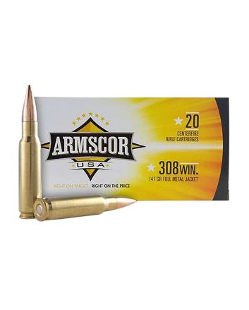 Armscor FAC3081N USA308Win 147gr Full Metal Jacket 20 Per Box/10 Case