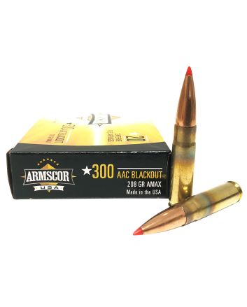 Armscor FAC300AAC2N USA300Blackout 208gr Hornady A-Max 20 Per Box/10 Case
