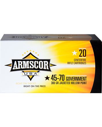 Armscor FAC4570300GR USA45-70Gov 300gr Jacketed Hollow Point 20 Per Box/10 Case