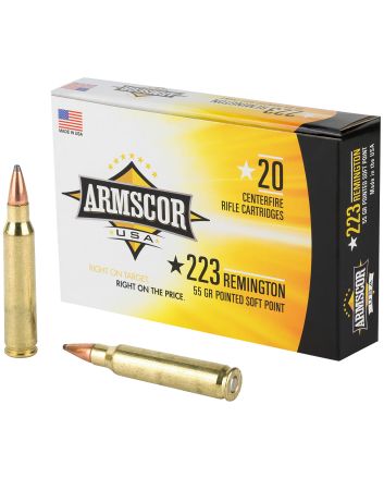 Armscor AC2235N USA223Rem 55gr Hornady V-Max 20 Per Box/50 Case