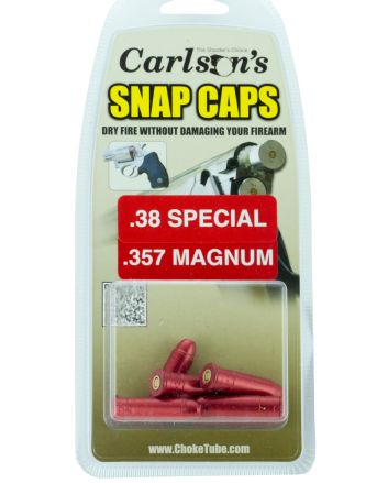 Carlson's Choke Tubes 00057 Snap Cap Pistol 38Special/357 Mag 6Pack