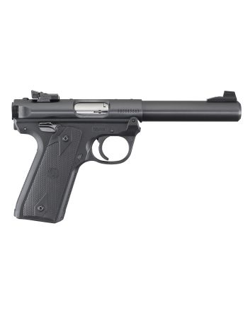 Ruger 40107 Mark IV 22/45 22 LR 10+1 5.50" Bull Barrel, Blued Steel Slide &amp; Frame, Checkered 1911-Style Panel Grip