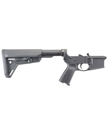 Ruger 8516 AR-556 Lower Hard Coat Anodized 7075-T6 Aluminum, Magpul MOE SL 6 Position Stock, Ruger Elite 452 Two Stage AR-Trigger, Magpul MOE Grip