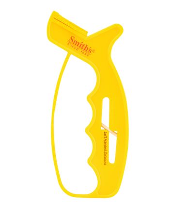 Smiths Products JIFFS 10-Second Knife &amp; Scissor Sharpener Hand Held Fine, Coarse Carbide, Ceramic Sharpener Plastic Handle Yellow