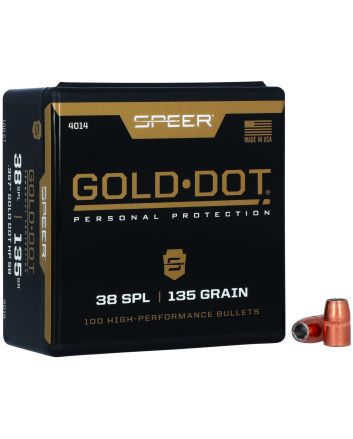 Speer 4014 Gold Dot Personal Protection 38Special 135gr Hollow Point 100 Per Box/5 Case