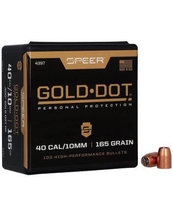 Speer 4397 Gold Dot Personal Protection 40 Caliber .400 165 GR Hollow Point 100 Box