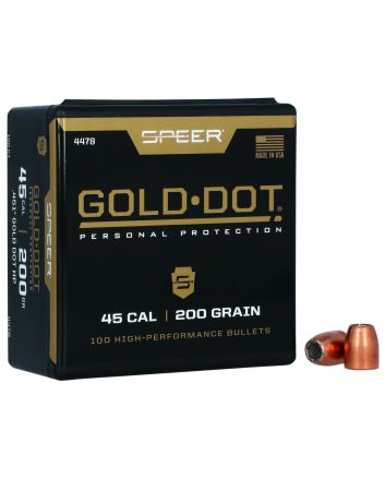 Speer 4478 Gold Dot Personal Protection 45Cal 200gr Hollow Point 100 Per Box/5 Case