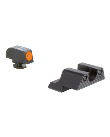 Trijicon 600785 HD Night SightsGreen/Tritium Orange Outline Front Sight-Green Tritium Black Outline Rear Sight Glock 42/43 Small Frame