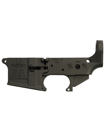 Black Rain BROSPEC15LR Spec15 Forged Lower Multi-Caliber 7075-T6 Aluminum Black Anodized for AR-Platform