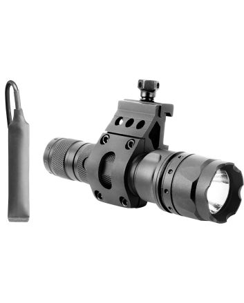 Aim Sports FHD500B FlashlightBlack Anodized 500 Lumens White CREE LED