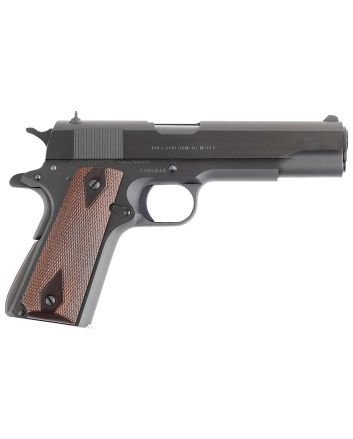 Colt Mfg O1970A1CS Government Series 70 45 ACP 7+1 5" Black National Match Barrel, Blued Serrated Steel Slide &amp; Frame w/Beavertail, Rosewood Grip, Ambidextrous