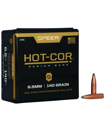 Speer 1441 Hot-Cor264Cal 140gr Spitzer Soft Point 100 Per Box/5 Case