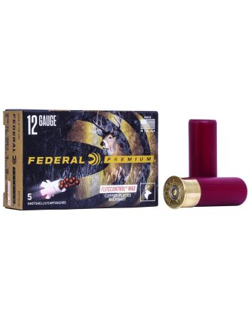 Federal PFC15400 Premium Vital-Shok 12Gauge 2.75" 9Pellets 00BuckShot 5 Per Box/50 Case