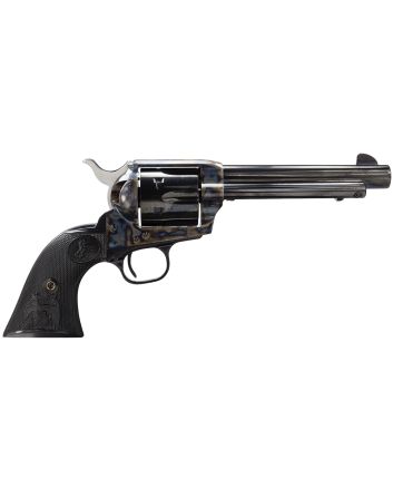 Colt Mfg P1850 Single Action Army Peacemaker 45 Colt (LC) 6 Shot 5.50" Blued Barrel &amp; Cylinder, Color Case Hardened Frame, Black Polymer Grip
