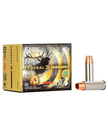 Federal P454XB1 Premium454Casull 250gr Barnes Expander BRX 20 Per Box/10 Case