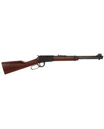 Henry H001Y LeverYouth 22 Long/22 LR/22 Short 12 LR/16 Short, 16.13" Blued Round Barrel, Black Steel Receiver, American Walnut Fixed Stock,Right Hand