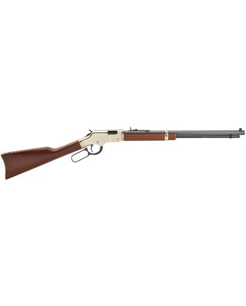Henry H004M Golden Boy22 WMR Caliber with 12+1 Capacity, 20.50" Blued Barrel, Brasslite Metal Finish &amp; American Walnut Stock Right Hand (Full Size)