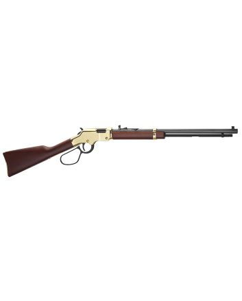 Henry H004VL Golden Boy Large Loop 17 HMR 12+1 20" American Walnut Brass Right Hand