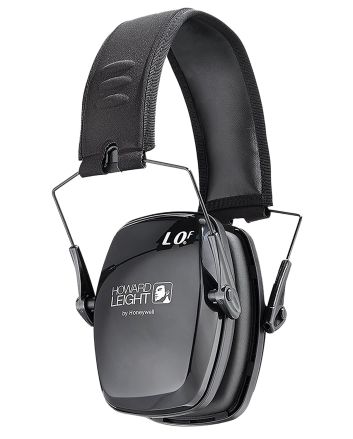 Howard Leight R01523 Leightning Ultra-Slim Passive Muff 23 dB Over the Head Black Adult