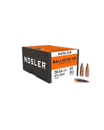 Nosler 52111 Ballistic Tip204Ruger 40gr Spitzer 100/Box