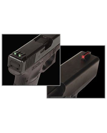TruGlo TG131G1 Fiber-OpticRed/Fiber Optic Front Sight-Green/Fiber Optic Rear Sight Glock 17/17L/19