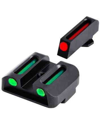 TruGlo TG131G2 Fiber-OpticRed/Fiber Optic Front Sight-Green/Fiber Optic Rear Sight Glock 20/21