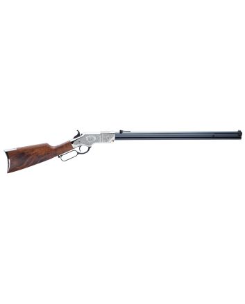 Henry H011SD Original Silver Deluxe Full Size 44-40 Win 13+1 24.50" Blued Octagon Barrel, Engraved Nickel-Plated Steel Receiver, American Walnut Wood Stock Right Hand