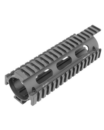 UTG Pro MTU001T Pro Quad Rail Drop-In Handguard Extended Black Anodized Aluminum Picatinny Rail AR-15 Carbine