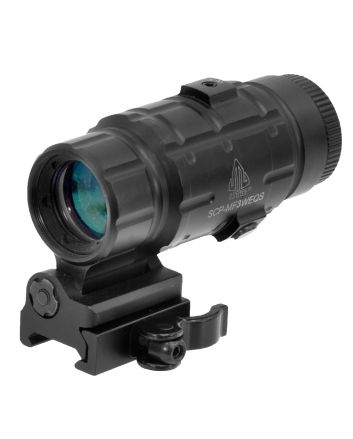 UTG SCPMF3WEQS 3x MagnifierBlack Anodized 37 mm
