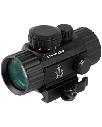 UTG SCPRG40CDQ ITABlack Hardcoat Anodized 1x 4 MOA Red/Green Dot/62 MOA Circle Reticle