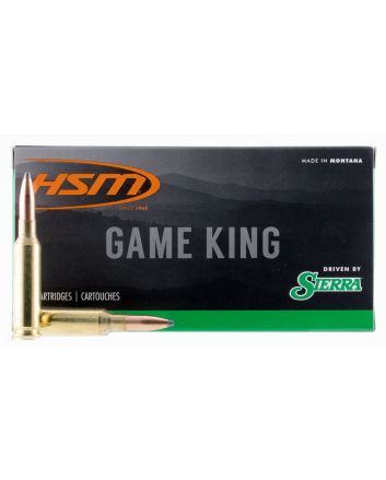 HSM 65CREEDMOOR1N Game King6.5 Creedmoor 140 gr Sierra GameKing Spitzer Boat Tail 20 Per Box/ 25 Case