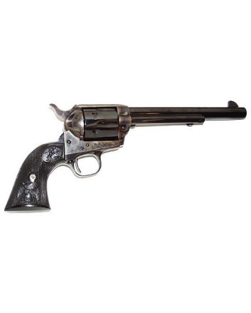 Colt Mfg P1670 Single Action Army Peacemaker 357 Mag 6 Shot 7.50" Blued Barrel &amp; Cylinder, Color Case Hardened Frame, Black Polymer Grip
