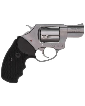 Charter Arms 73820 UndercoverSmall 38 Special, 5 Shot 2" Matte Stainless Steel Barrel &amp; Cylinder, Aluminum Frame w/Black Finger Grooved Rubber Grip, Exposed Hammer
