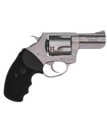 Charter Arms 74420 BulldogLarge 44 Special, 5 Shot 2.50" Matte Stainless Steel Barrel, Cylinder &amp; Frame w/Black Finger Grooved Rubber Grip