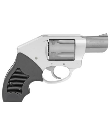 Charter Arms 53811 Off DutySmall 38 Special, 5 Shot 2" Stainless Steel Barrel &amp; Cylinder, Anodized Aluminum Frame w/Black Finger Grooved Rubber Grip