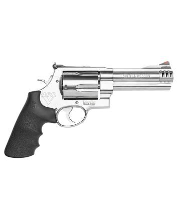 Smith &amp; Wesson 163465 Model 460 XVR 460 S&amp;W Mag 5" Stainless Steel Barrel &amp; 5rd Cylinder, SatinStainless Steel X-Frame, Includes Two Rear Sights &amp; Two Muzzle Brakes