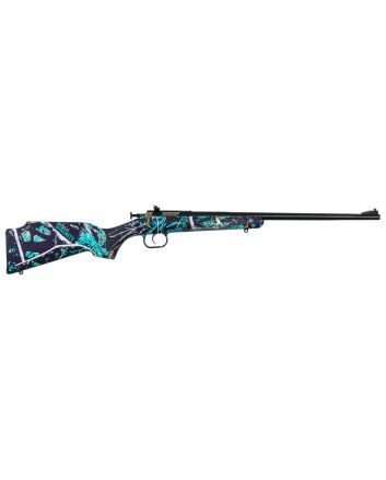 Crickett KSA2172 Youth22 LR 1rd 16.12" Blued Barrel &amp; Receiver, Fixed Front/Adjustable Rear Peep Sights, Muddy Girl Serenity Synthetic Stock w/11.5" LOP, Rebounding Firing Pin Safety