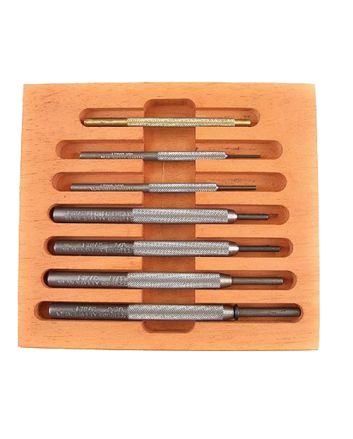 Lyman 7031273 Punch Set Gunsmith Steel 7 pc